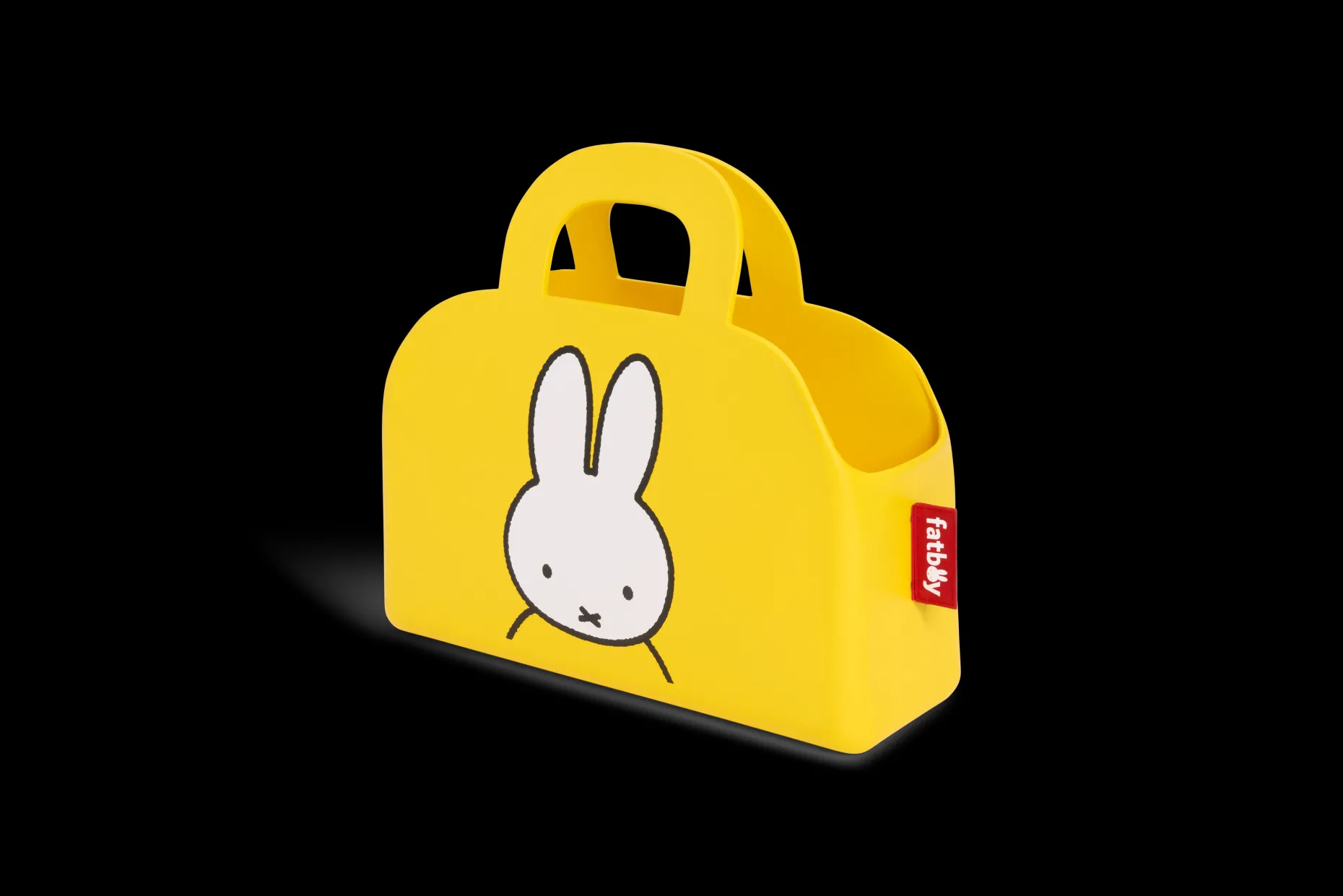 Sjopper-kees x Miffy Nijntje tas, geel, 47x17x44 cm