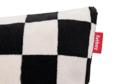 Square Pillow Teddy Kussen gemaakt van superzachte teddystof, wit, 50x50 cm