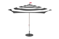 Stripesol + Base Black Parasol met voet, 350x350x280 cm