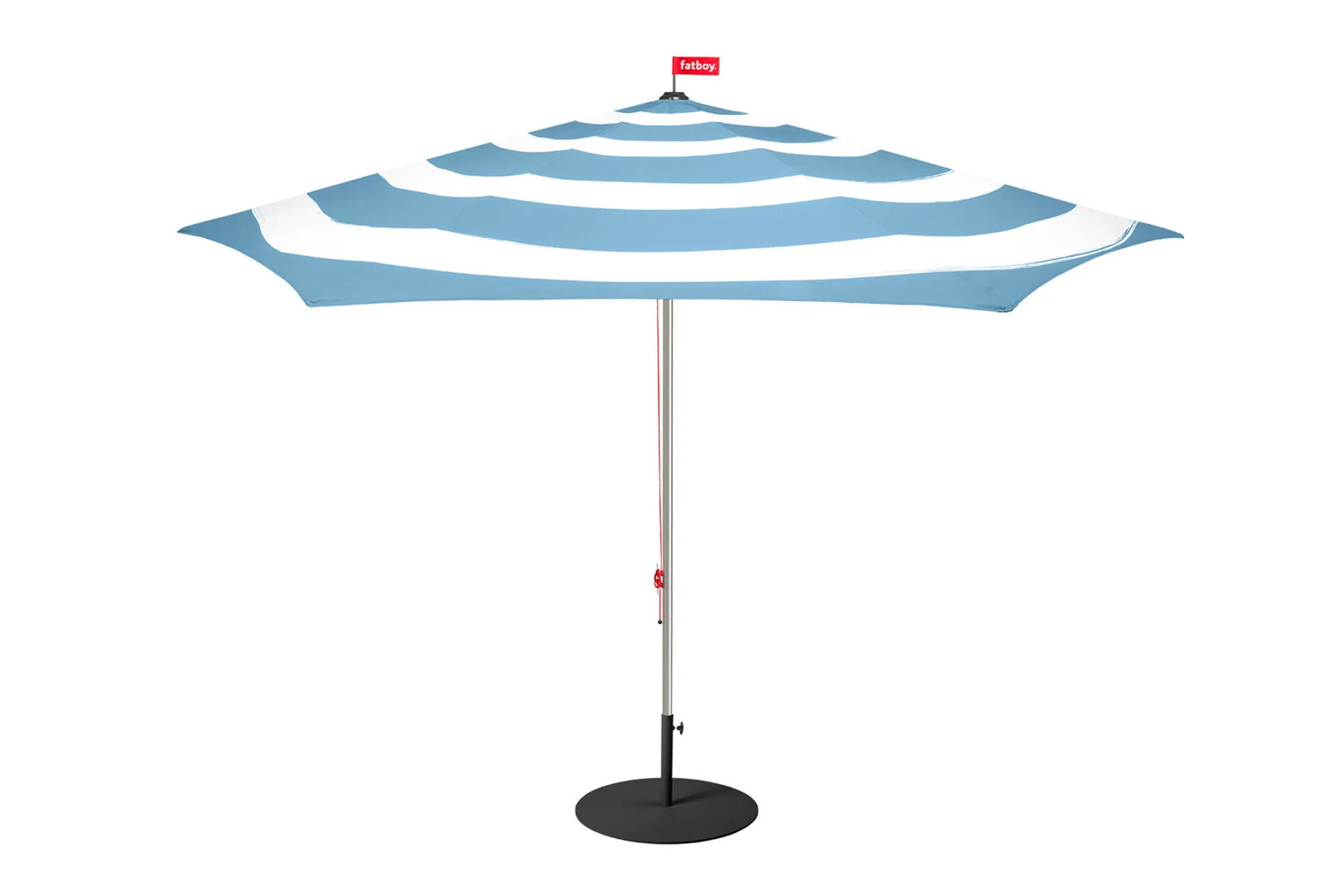 Stripesol + Base Black Parasol met voet, 350x350x280 cm