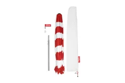 Stripesol 350 cm Parasol, rood, 350x350x280 cm
