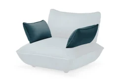 Sumo Armrest Velvet Armleuning, blauw, 69x35 cm