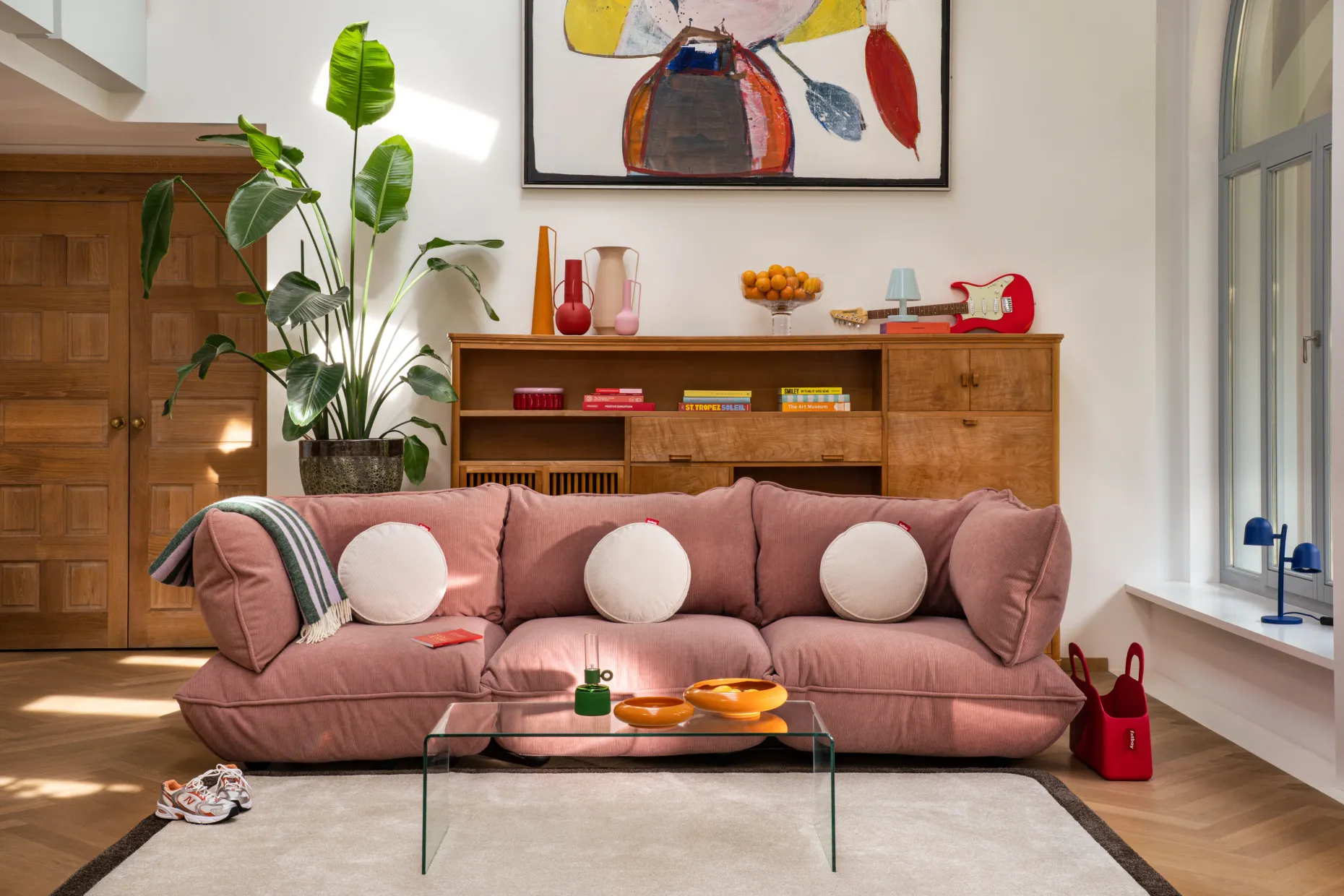 Sumo Corner Seat Left Cord Corner Seat, roze,cm