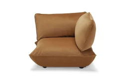 Sumo Corner Seat Velvet Corner Seat, bruin, 108x108x90 cm