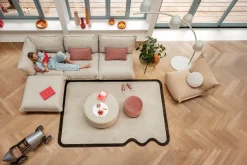 Sumo Corner Sofa Boucle Beige Modulaire binnenbank, 301x108x90 cm