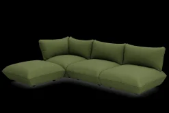 Sumo Corner Sofa Boucle Leaf Green Modulaire binnenbank, 301x108x90 cm
