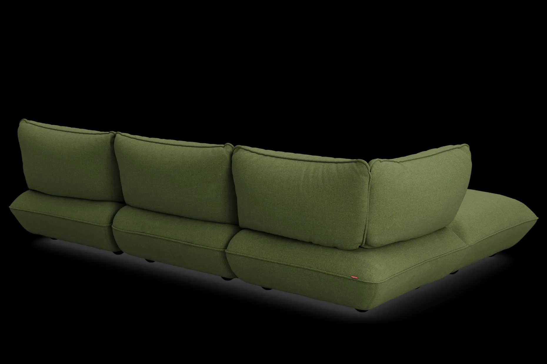 Sumo Corner Sofa Boucle Leaf Green Modulaire binnenbank, 301x108x90 cm