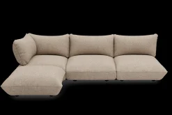 Sumo Corner Sofa Boucle Light Brown Melange Modulaire binnenbank, 301x108x90 cm