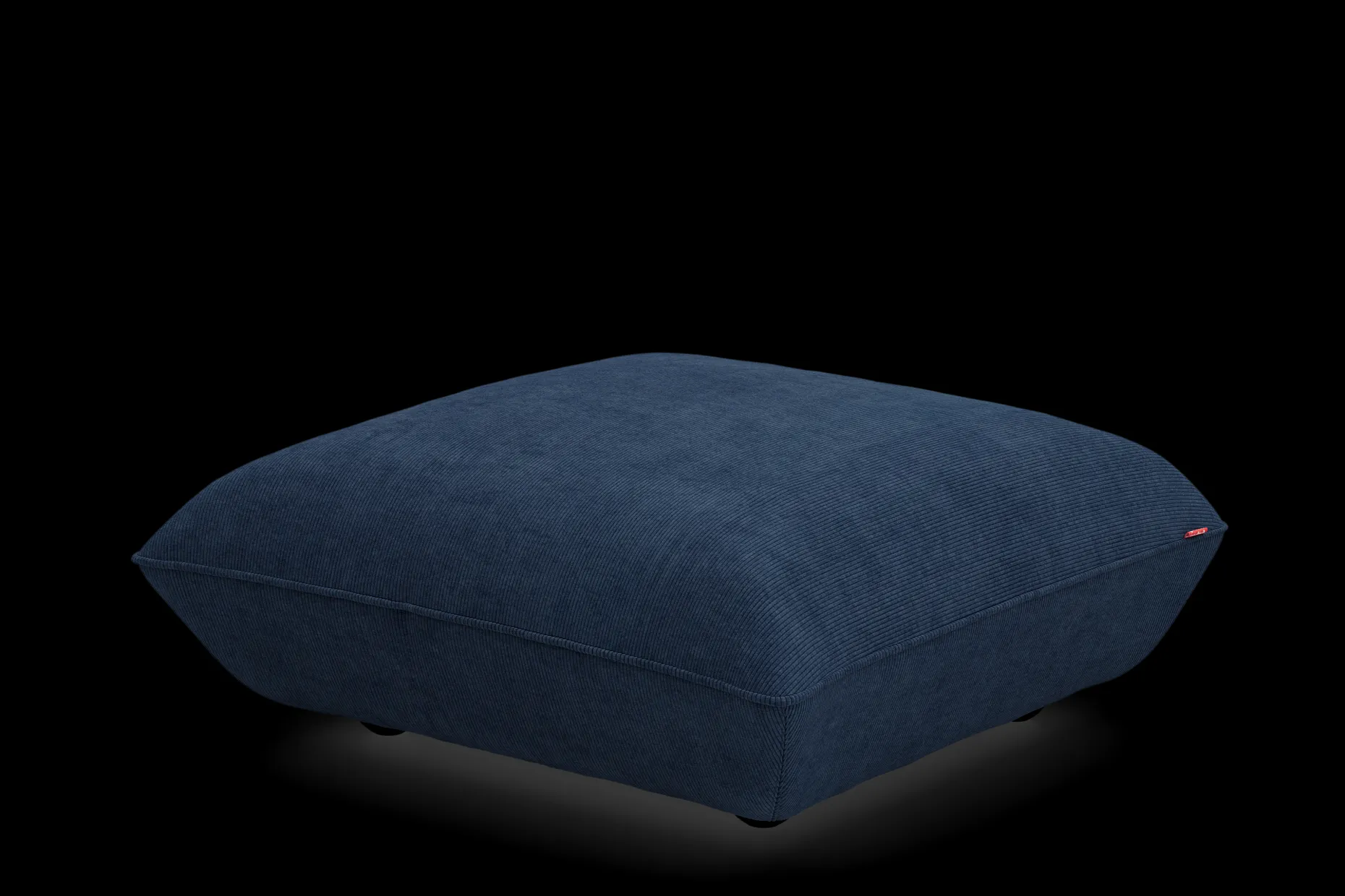 Sumo Hocker Cord Hocker, blauw, 108x108x44 cm
