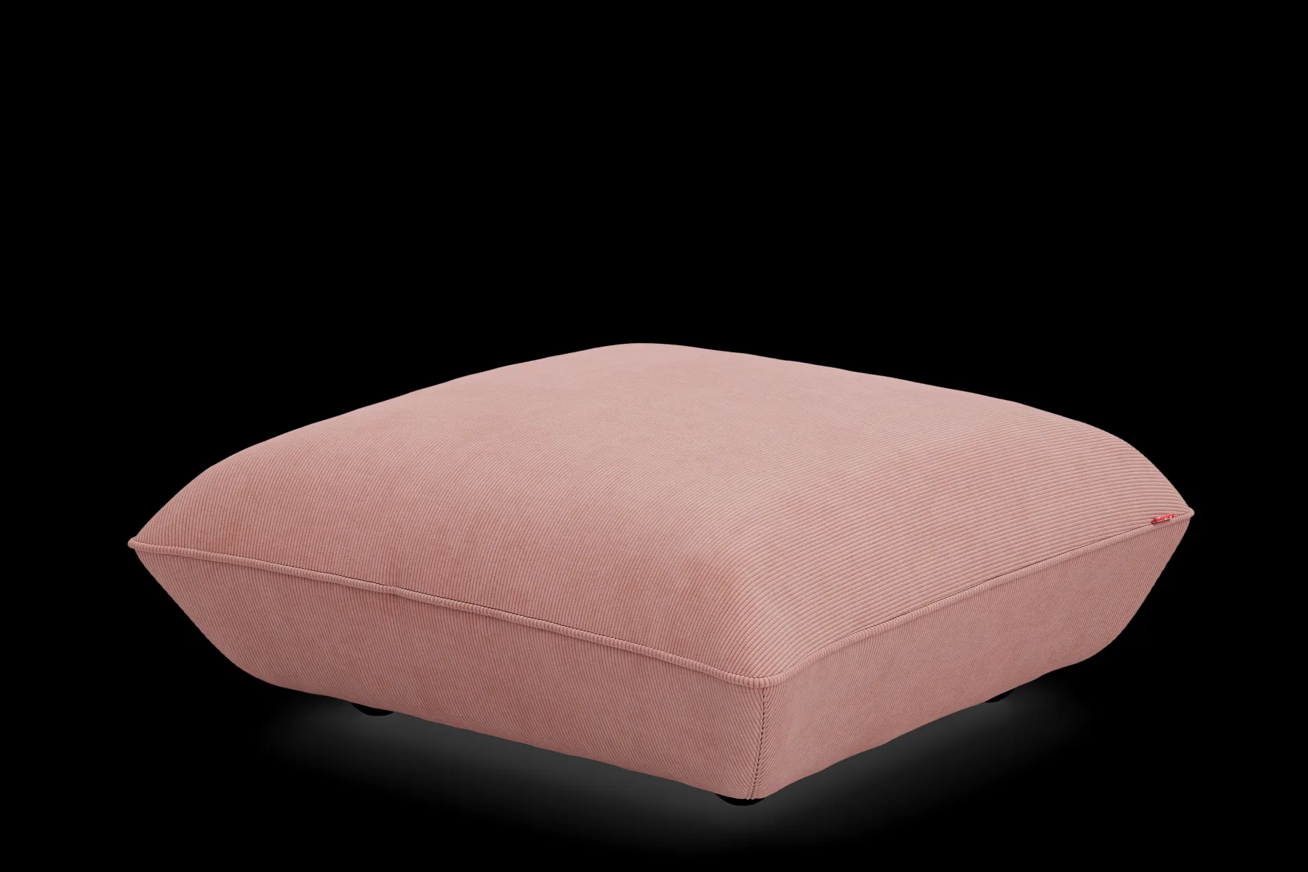 Sumo Hocker Cord Hocker, roze, 108x108x44 cm