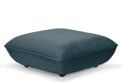 Sumo Hocker Velvet Hocker, blauw, 108x108x44 cm