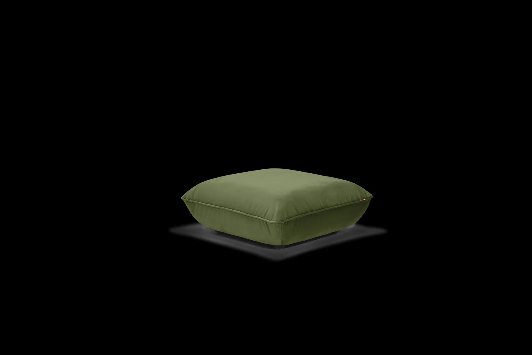 Sumo Hocker Velvet Hocker, groen, 108x108x44 cm