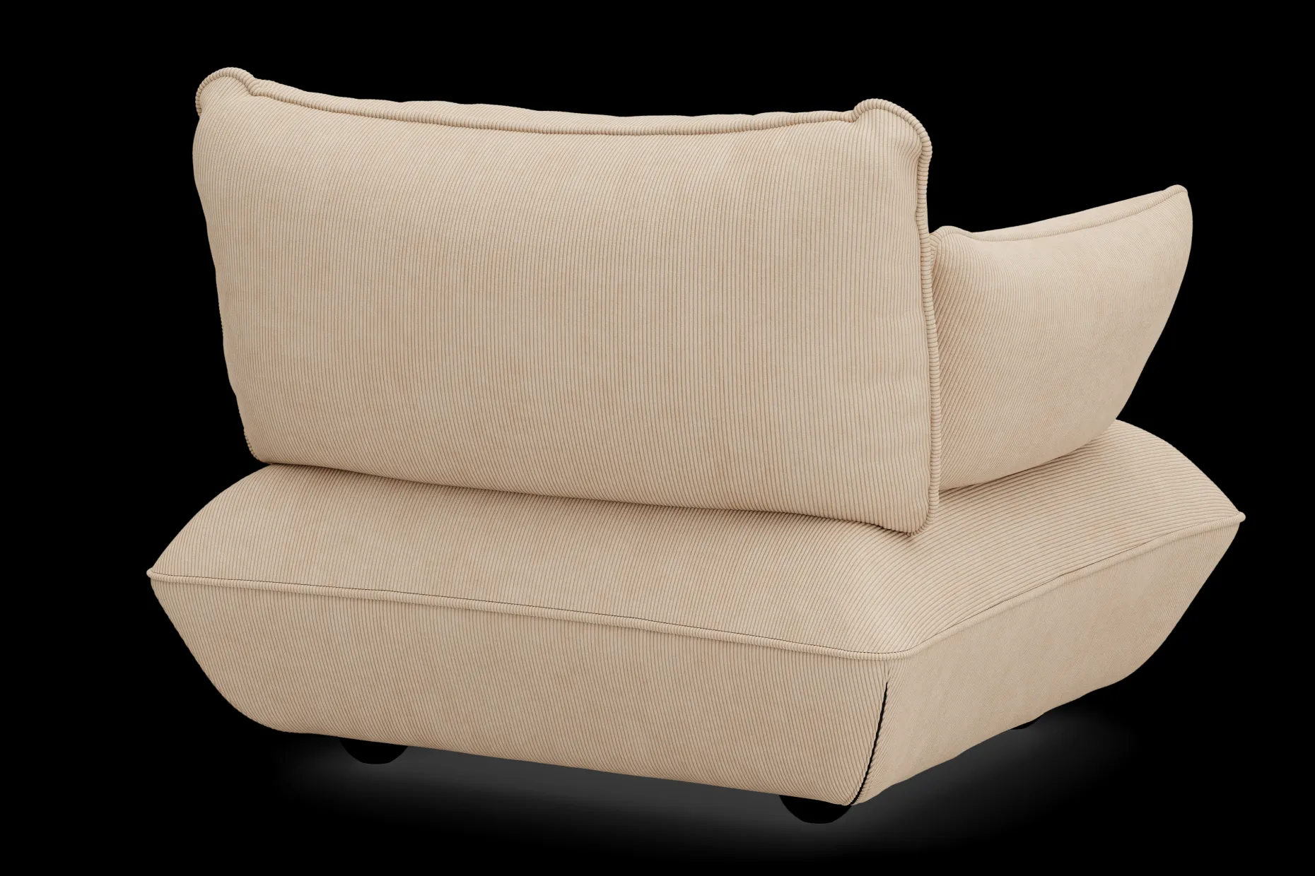Sumo Loveseat Cord Beige Loveseat, 114x108x90 cm