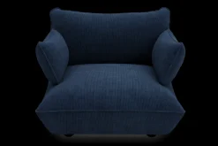 Sumo Loveseat Cord Deep Blue Loveseat, 114x108x90 cm