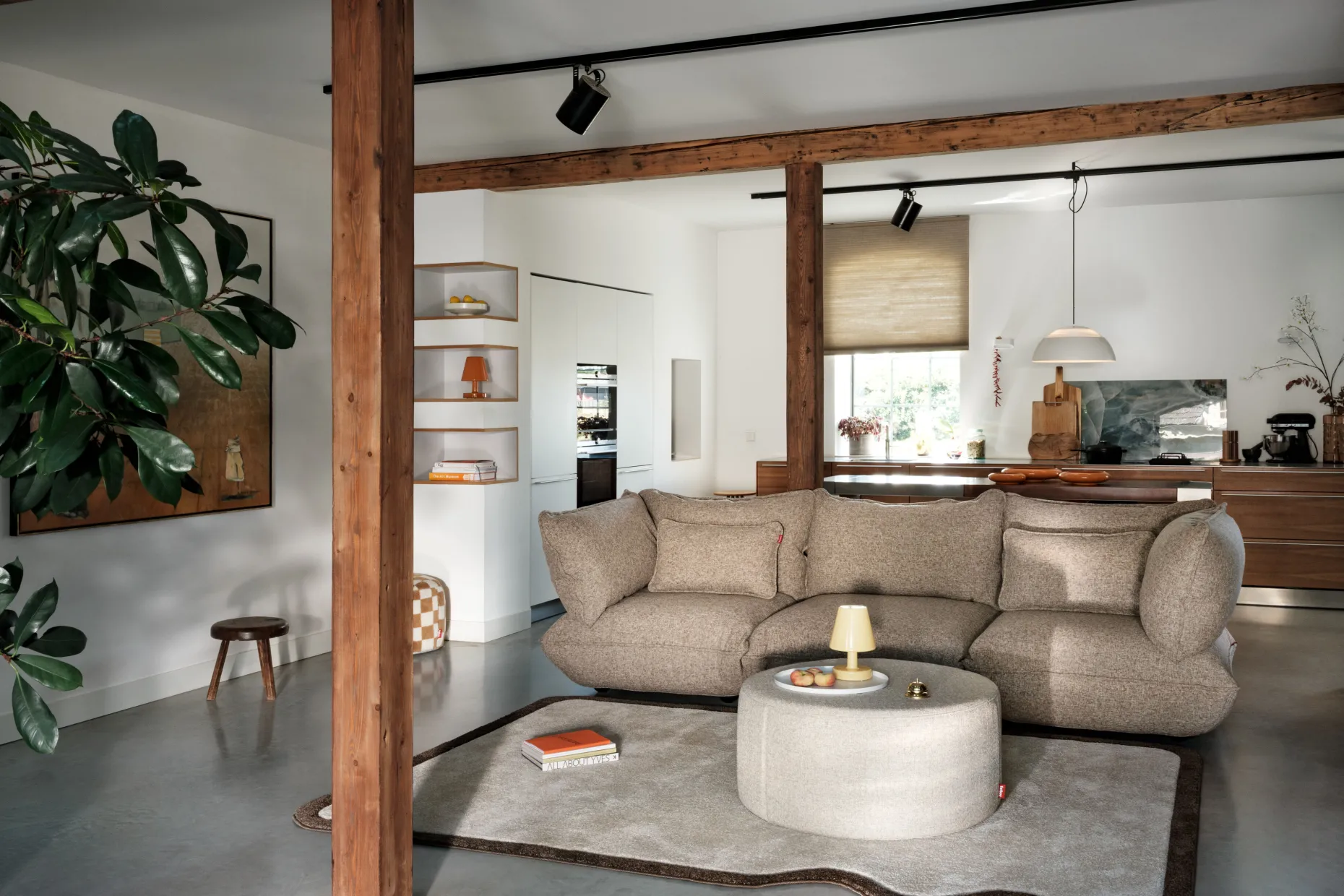 Sumo Sofa Grand Boucle Light Brown Melange Modulaire binnenbank, 301x108x90 cm