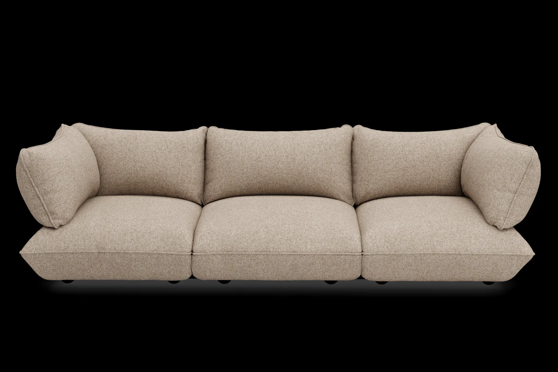 Sumo Sofa Grand Boucle Light Brown Melange Modulaire binnenbank, 301x108x90 cm