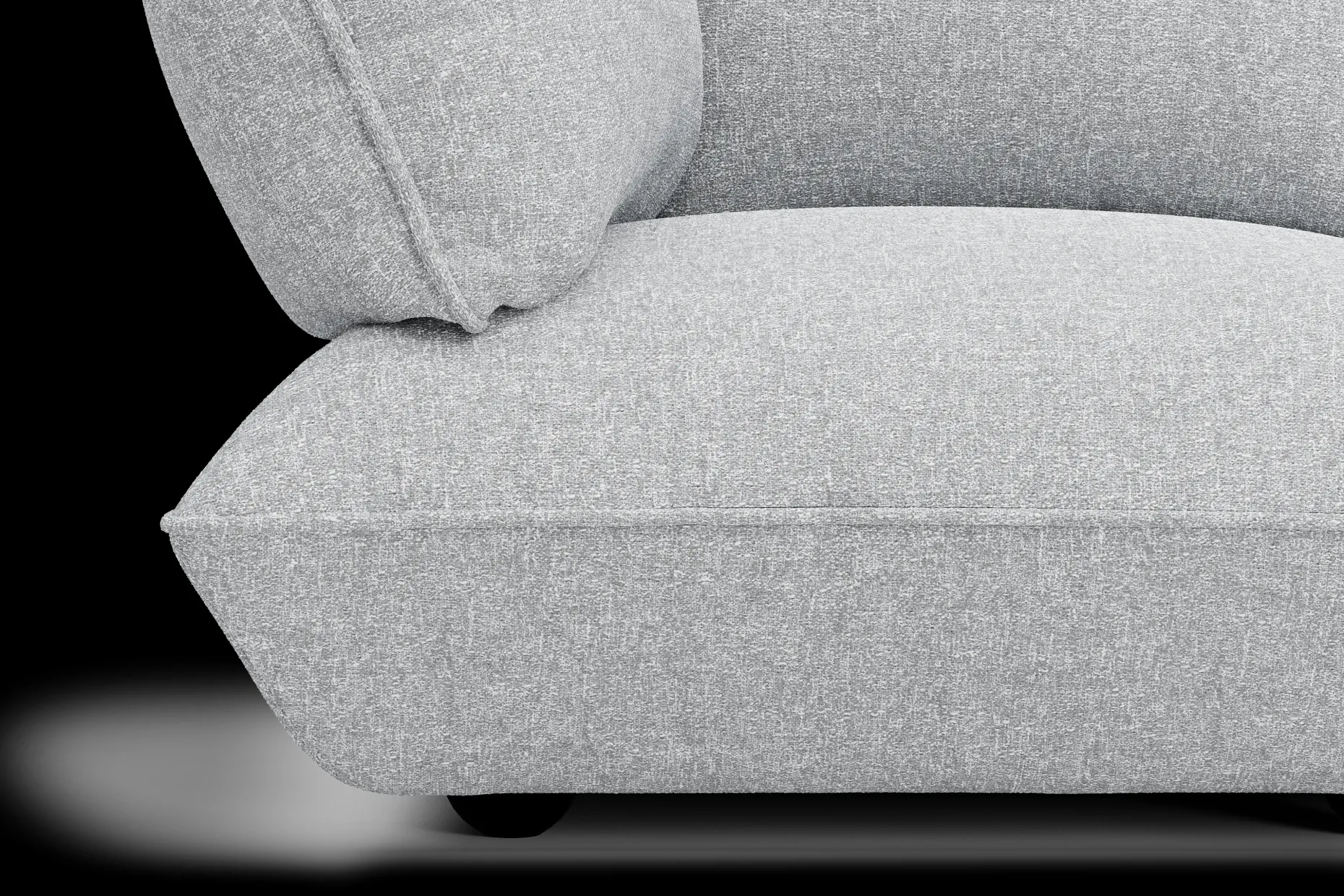 Sumo Sofa Grand Boucle Light Grey Melange Modulaire binnenbank, 301x108x90 cm