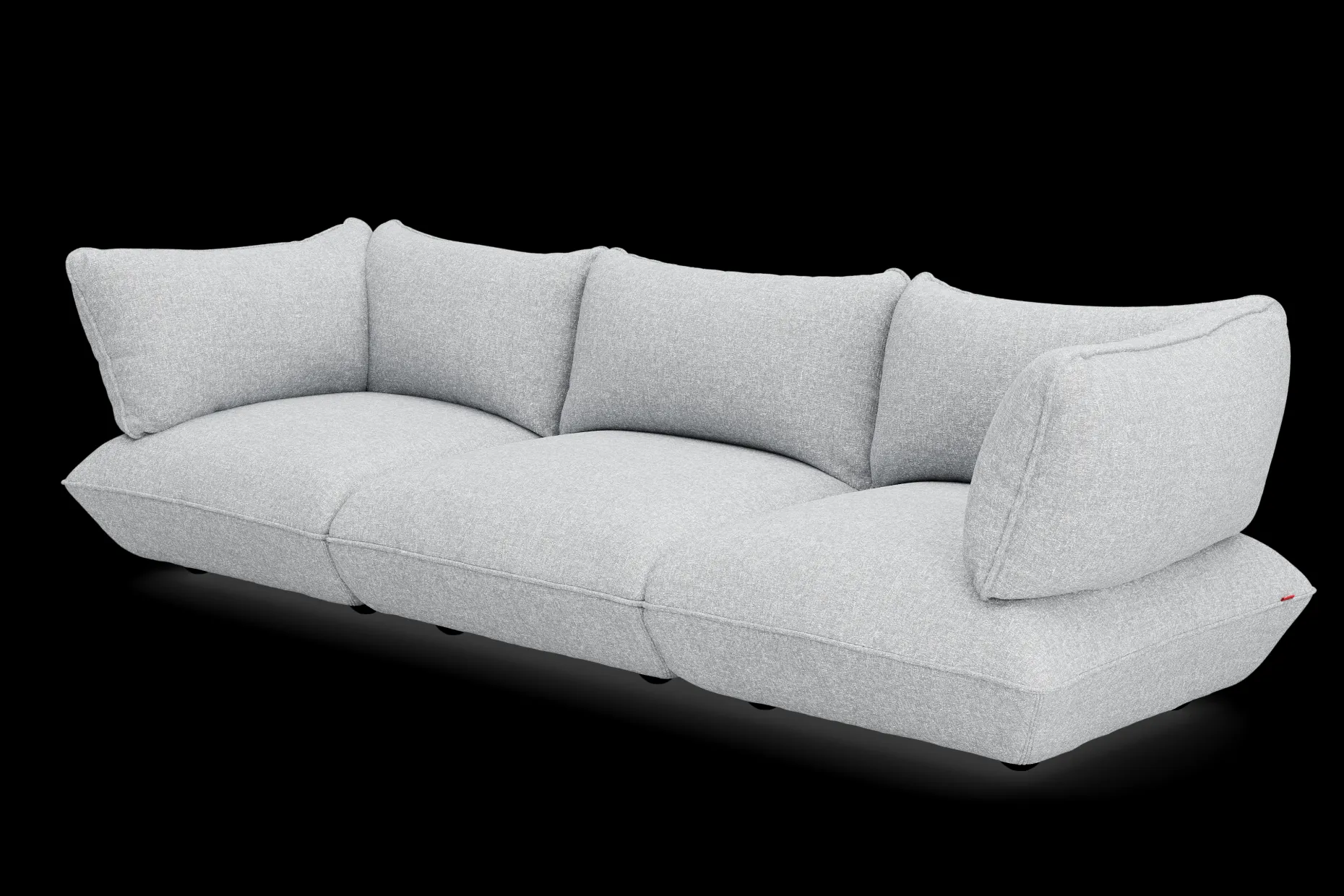 Sumo Sofa Grand Boucle Light Grey Melange Modulaire binnenbank, 301x108x90 cm