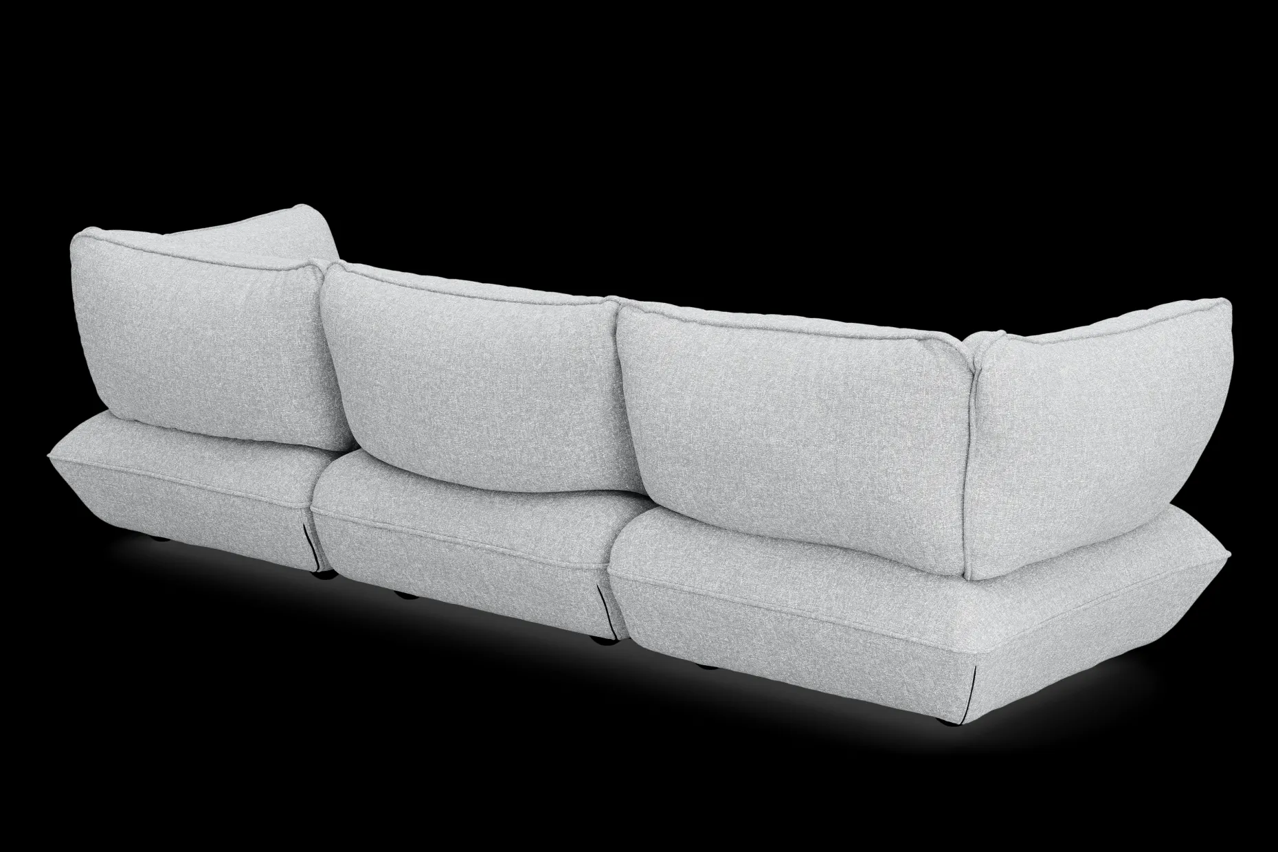 Sumo Sofa Grand Boucle Light Grey Melange Modulaire binnenbank, 301x108x90 cm