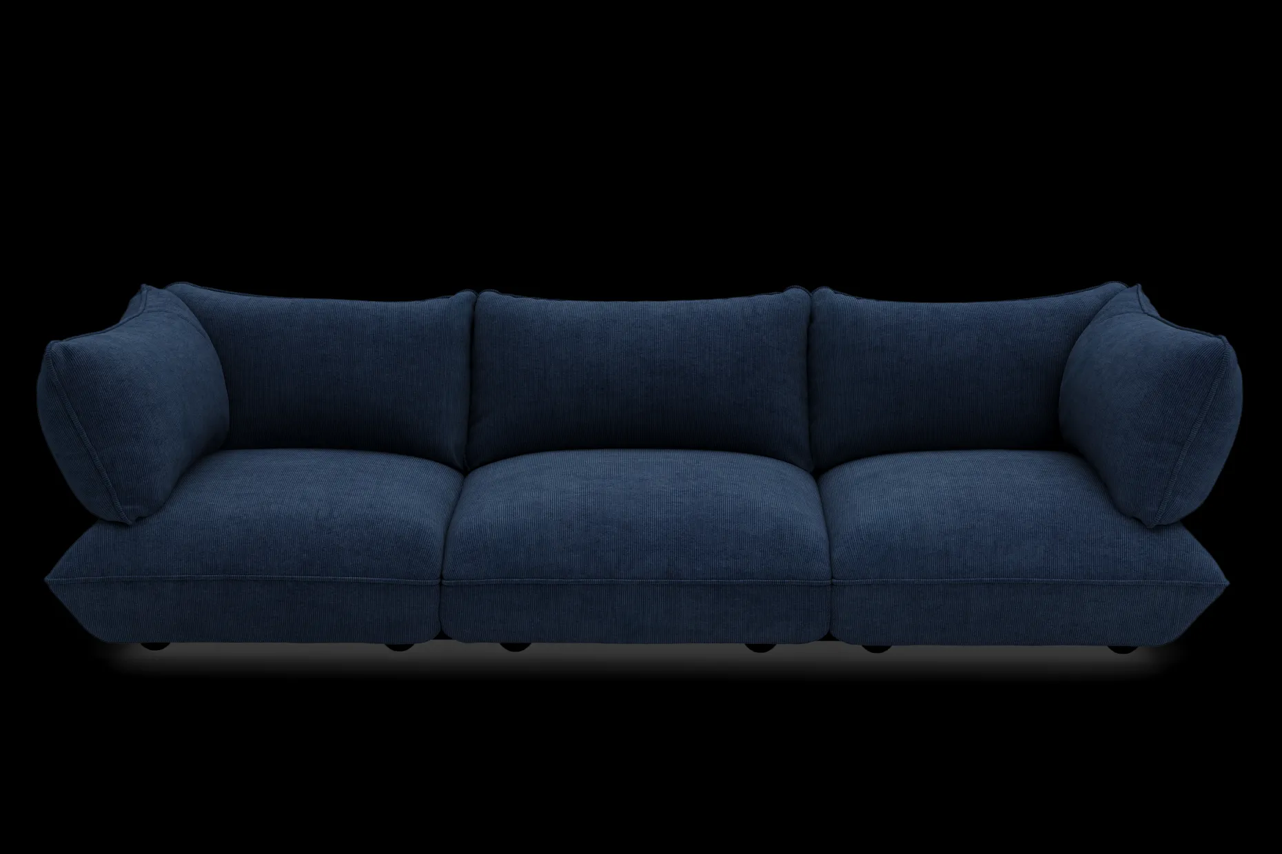 Sumo Sofa Grand Cord Deep Blue Modulaire binnenbank, 301x108x90 cm
