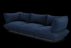 Sumo Sofa Grand Cord Deep Blue Modulaire binnenbank, 301x108x90 cm
