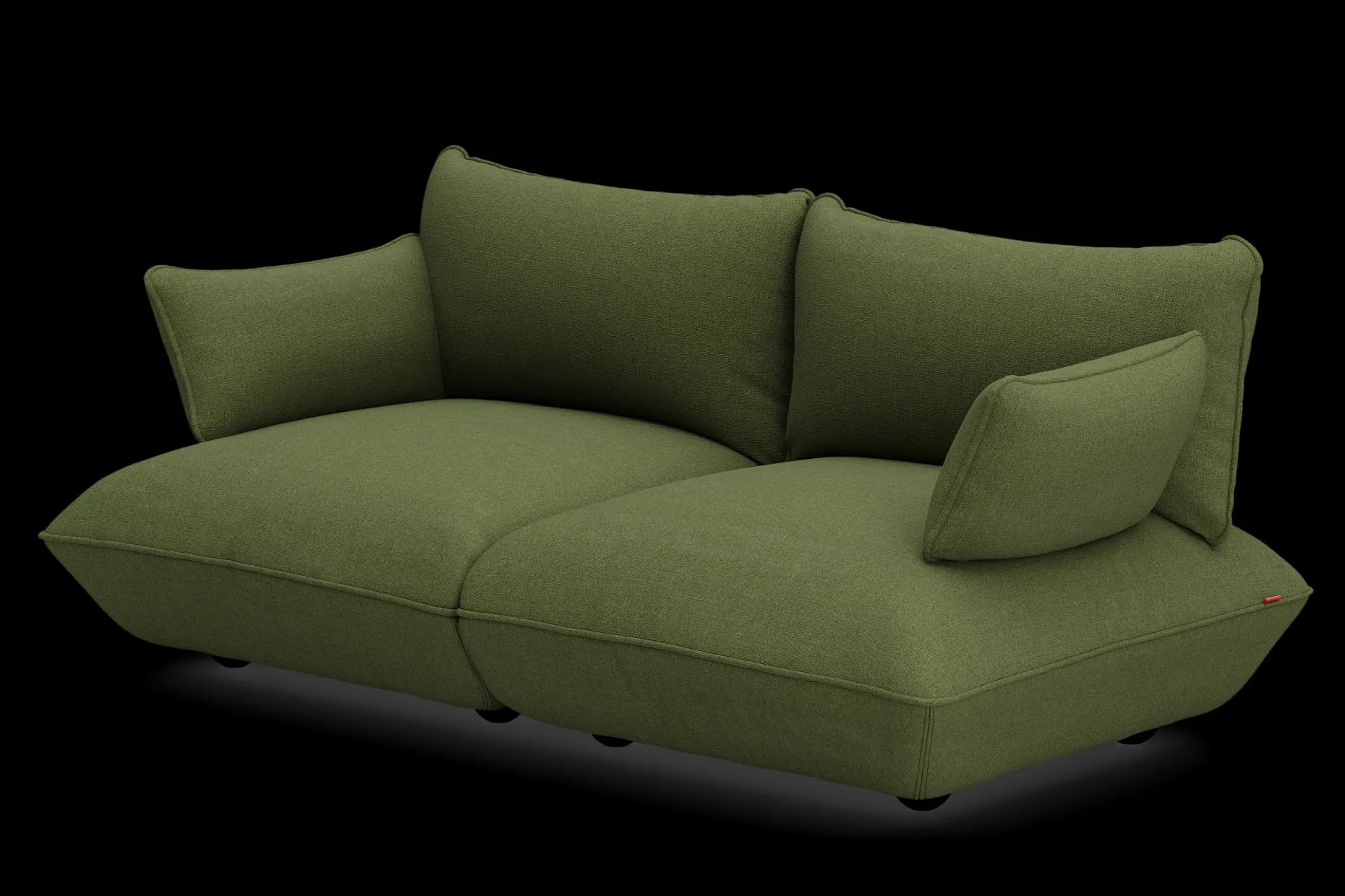 Sumo Sofa Medium Boucle Leaf Green Modulaire binnenbank, 210.5x108x90 cm