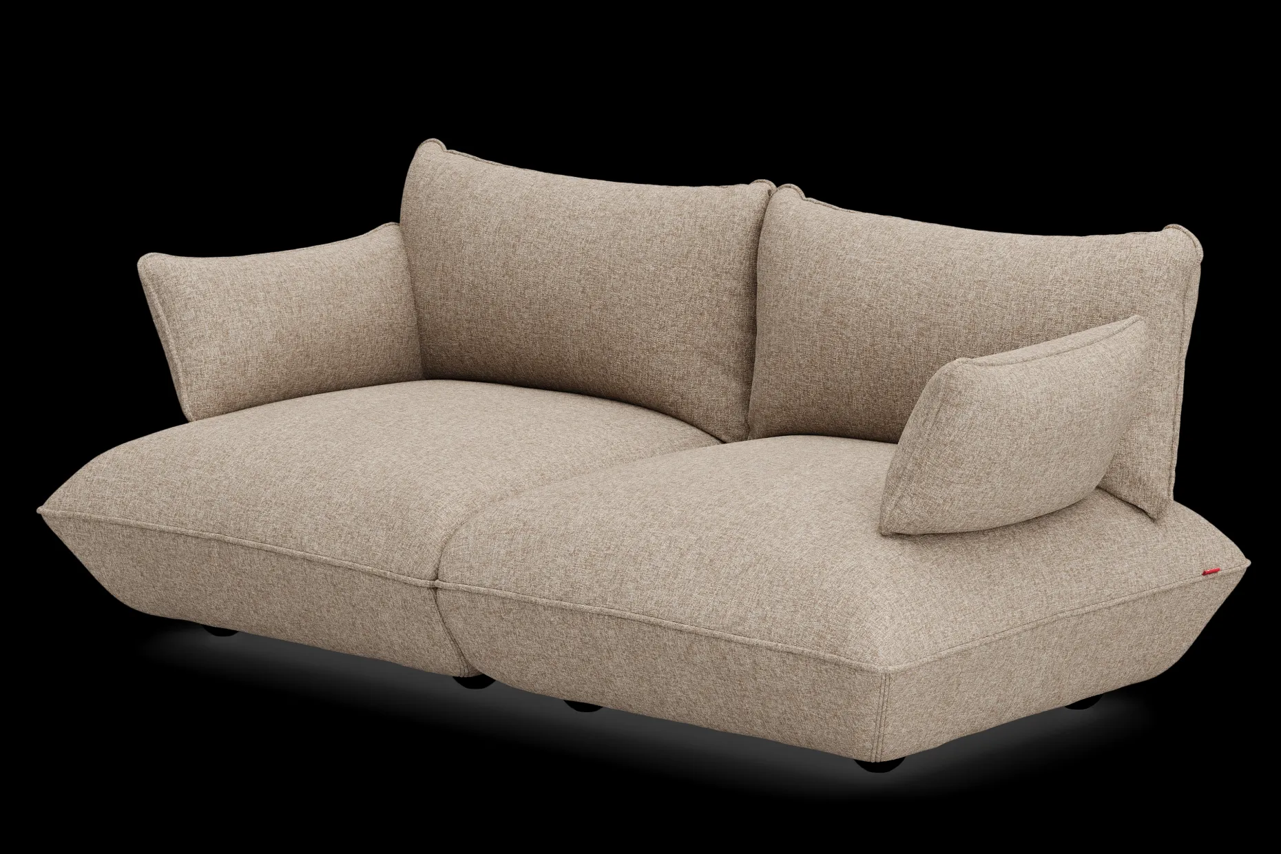 Sumo Sofa Medium Boucle Light Brown Melange Modulaire binnenbank, 210.5x108x90 cm