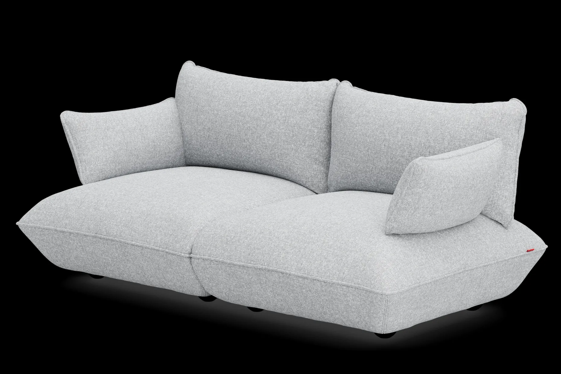 Sumo Sofa Medium Boucle Light Grey Melange Modulaire binnenbank, 210.5x108x90 cm