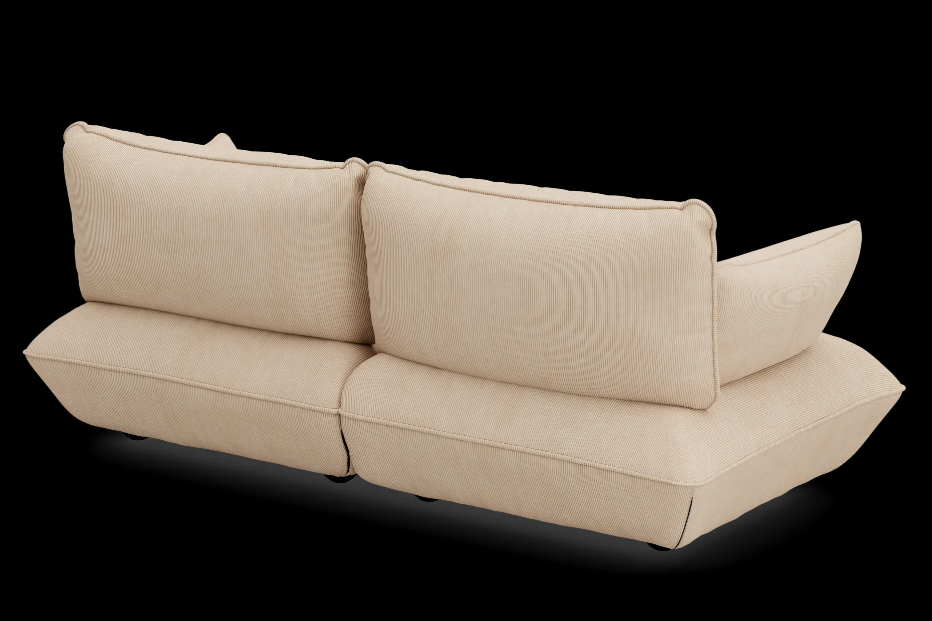 Sumo Sofa Medium Cord Beige Modulaire binnenbank, 210.5x108x90 cm