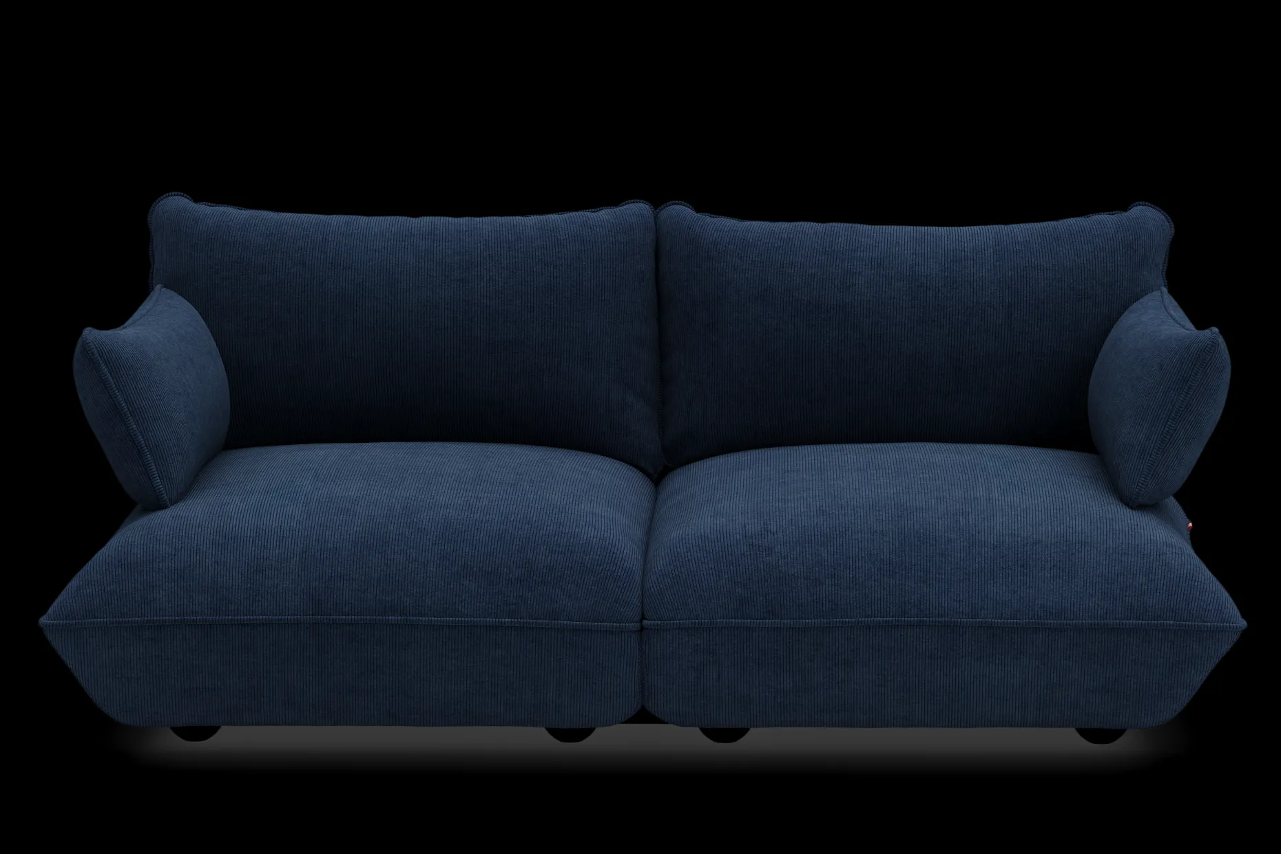 Sumo Sofa Medium Cord Deep Blue Modulaire binnenbank, 210.5x108x90 cm