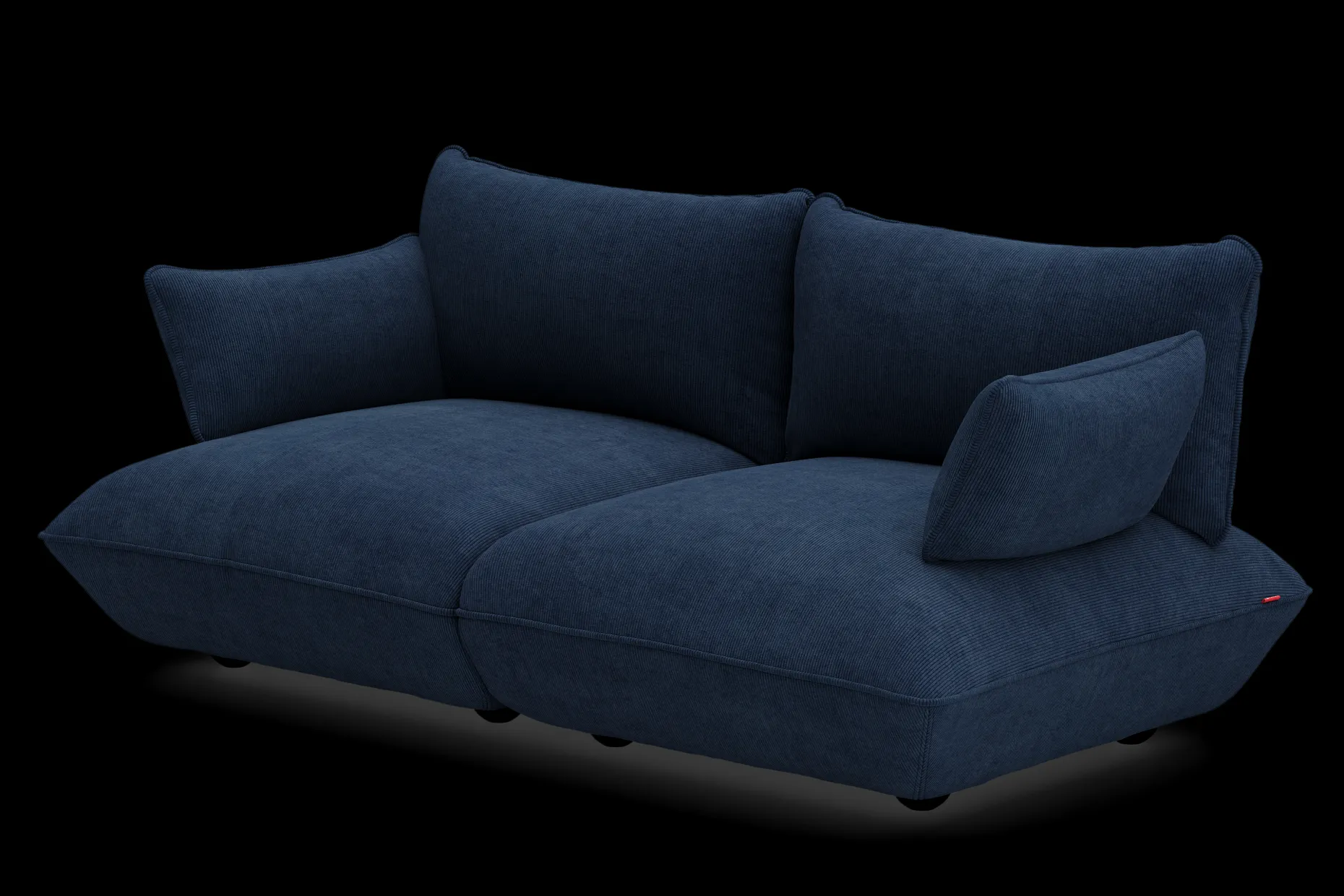 Sumo Sofa Medium Cord Deep Blue Modulaire binnenbank, 210.5x108x90 cm