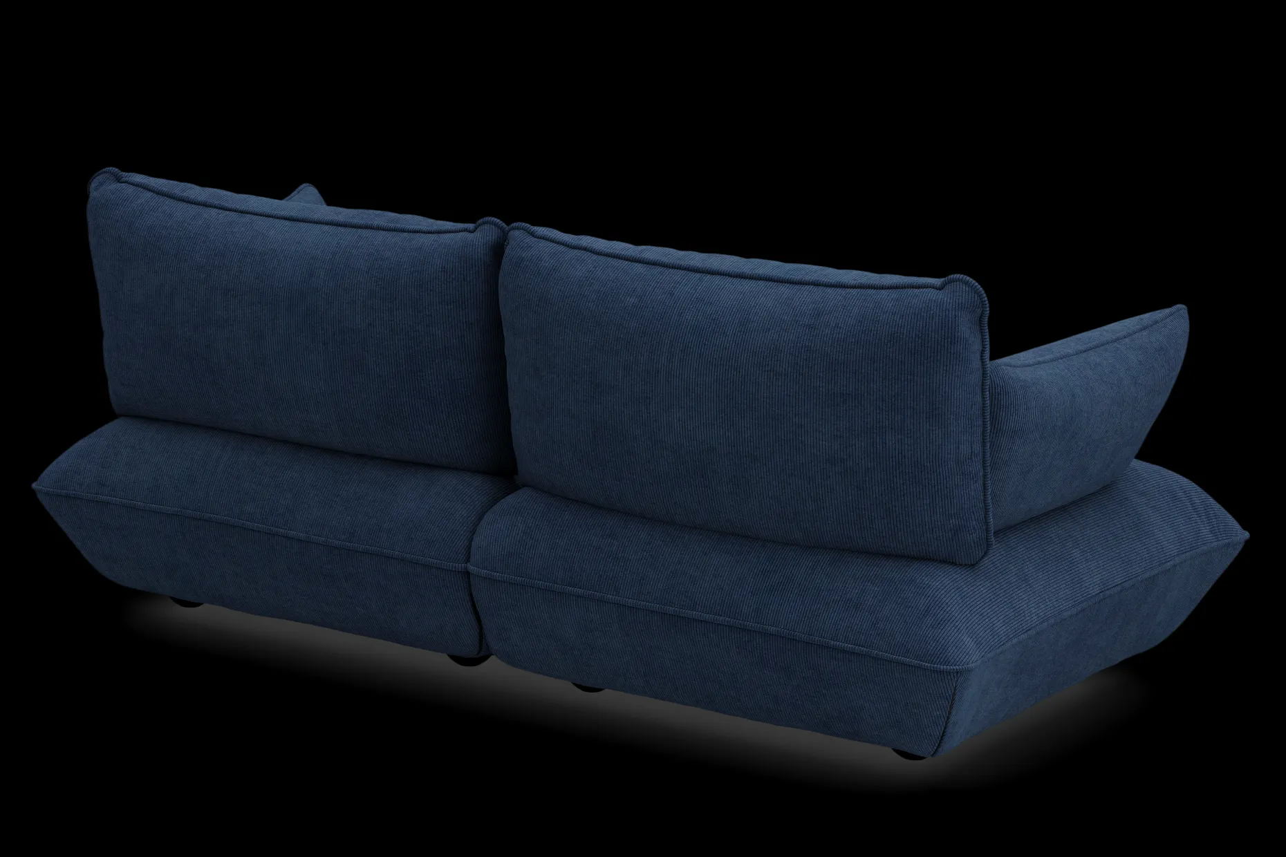 Sumo Sofa Medium Cord Deep Blue Modulaire binnenbank, 210.5x108x90 cm