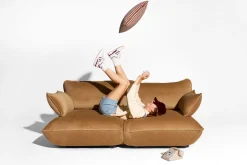 Sumo Sofa Medium Velvet Almond Modulaire binnenbank, 210.5x108x90 cm