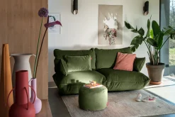 Sumo Sofa Medium Velvet Deep Green Modulaire binnenbank, 210.5x108x90 cm
