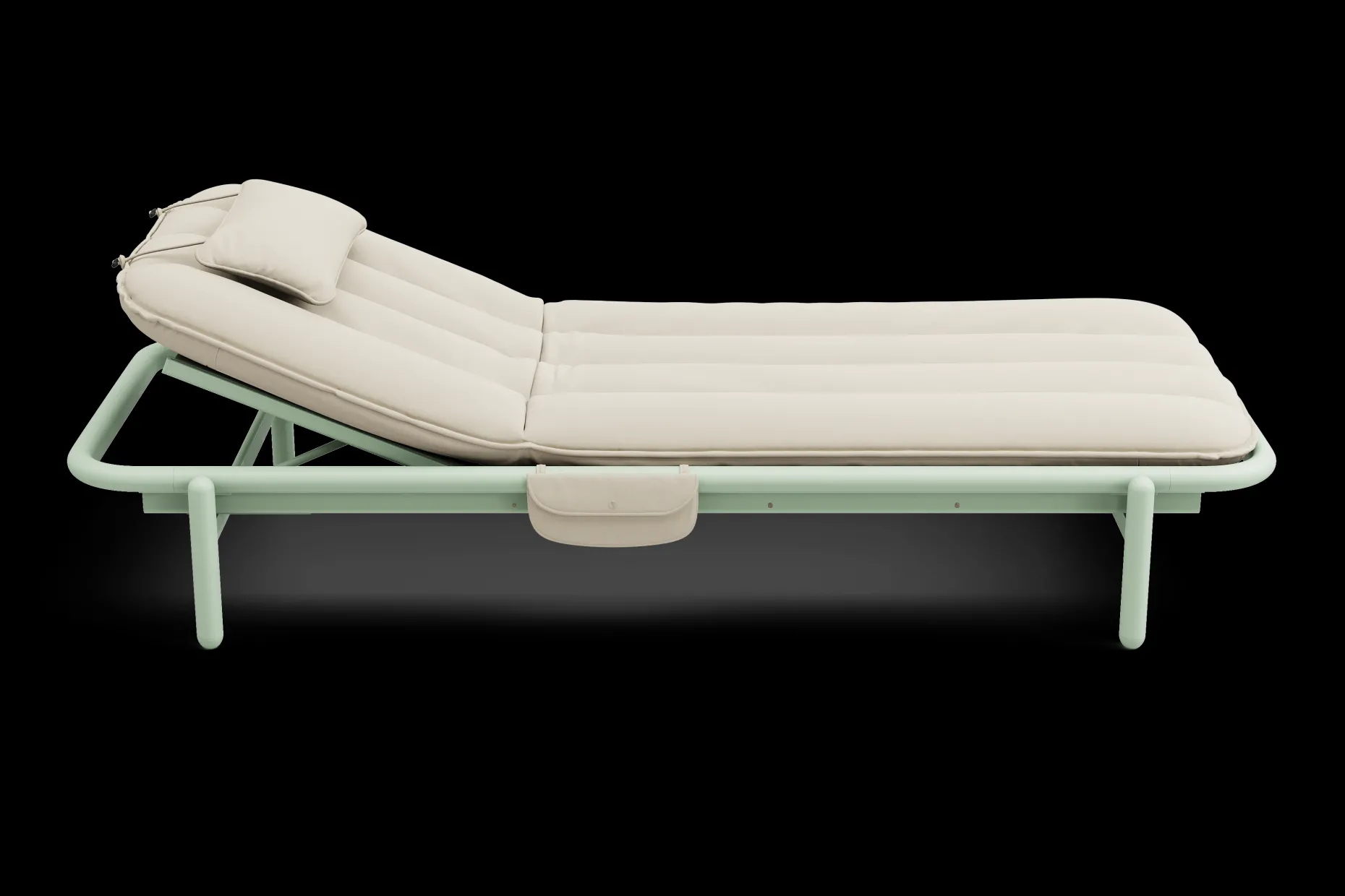 Sunbun Daybed Loungebed, beige, 212x97x39 cm