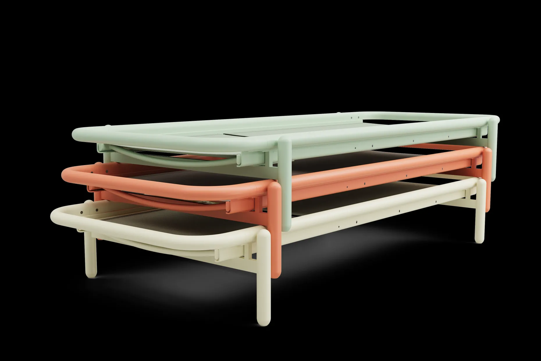 Sunbun Daybed Loungebed, bruin, 212x97x39 cm