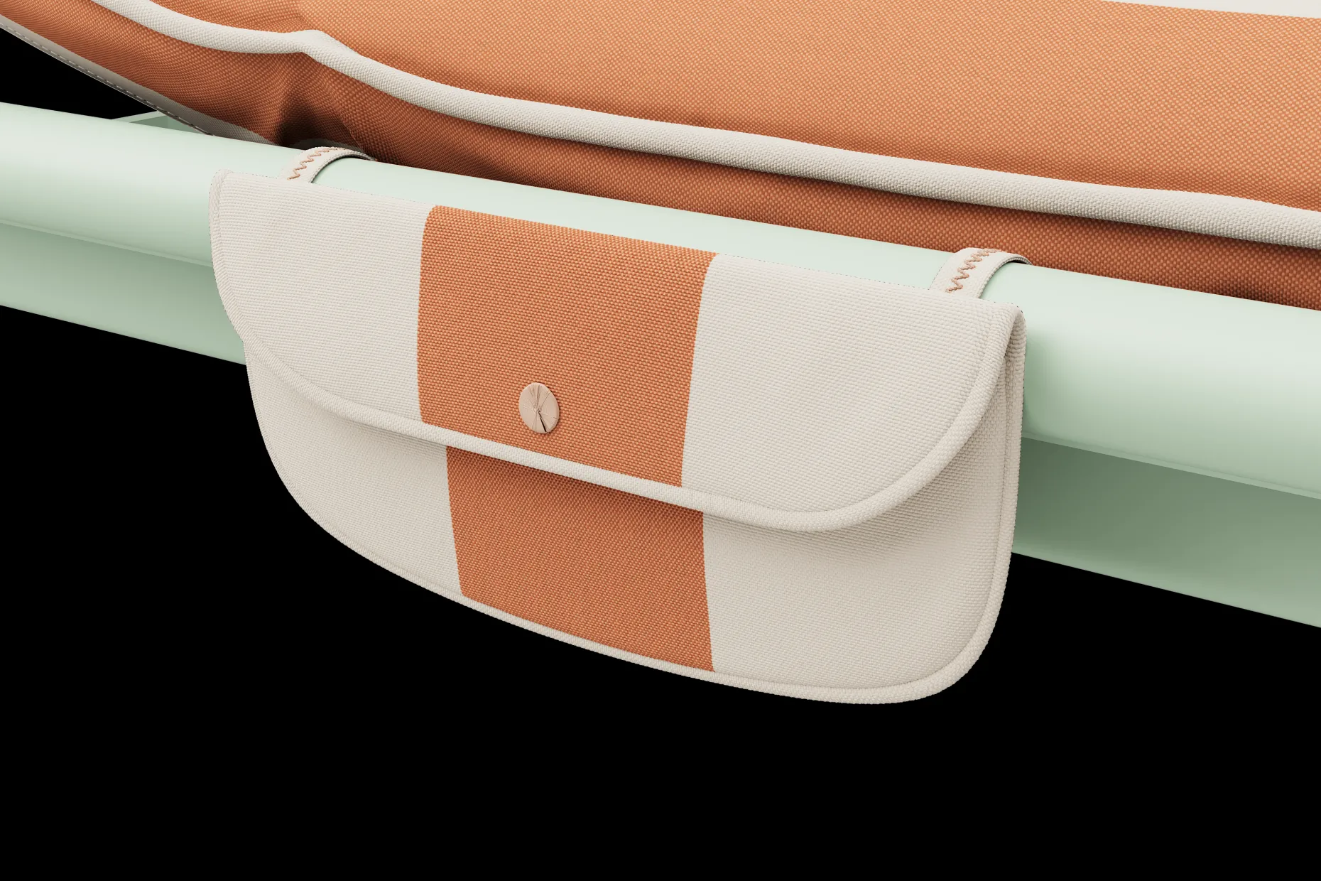Sunbun Daybed Loungebed, oranje, 212x97x39 cm
