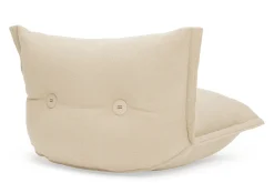 the BonBaron Sherpa Loungestoel, beige, 120x120x75 cm