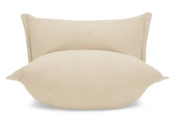 the BonBaron Sherpa Loungestoel, beige, 120x120x75 cm