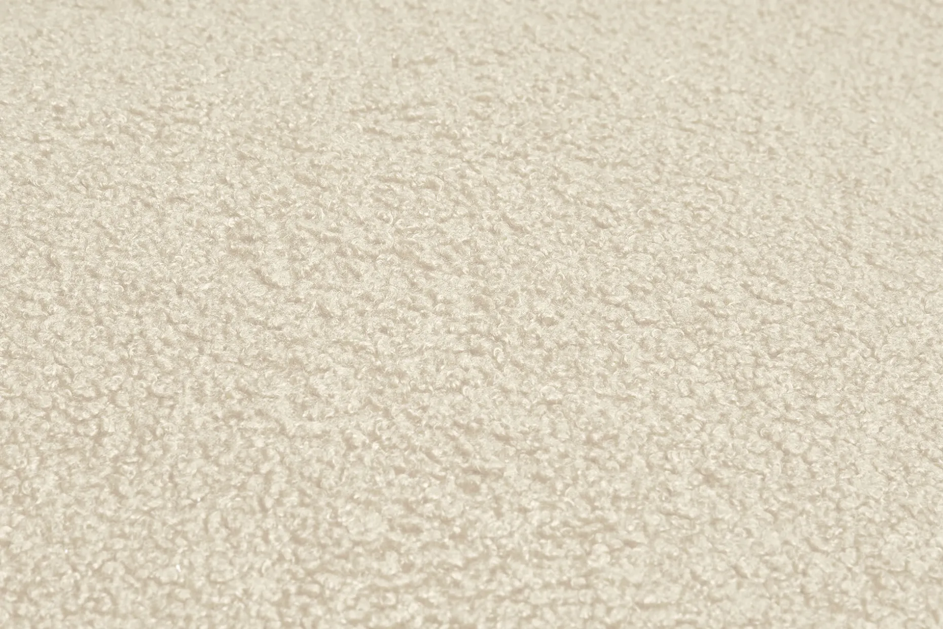 the BonBaron Sherpa Loungestoel, beige, 120x120x75 cm