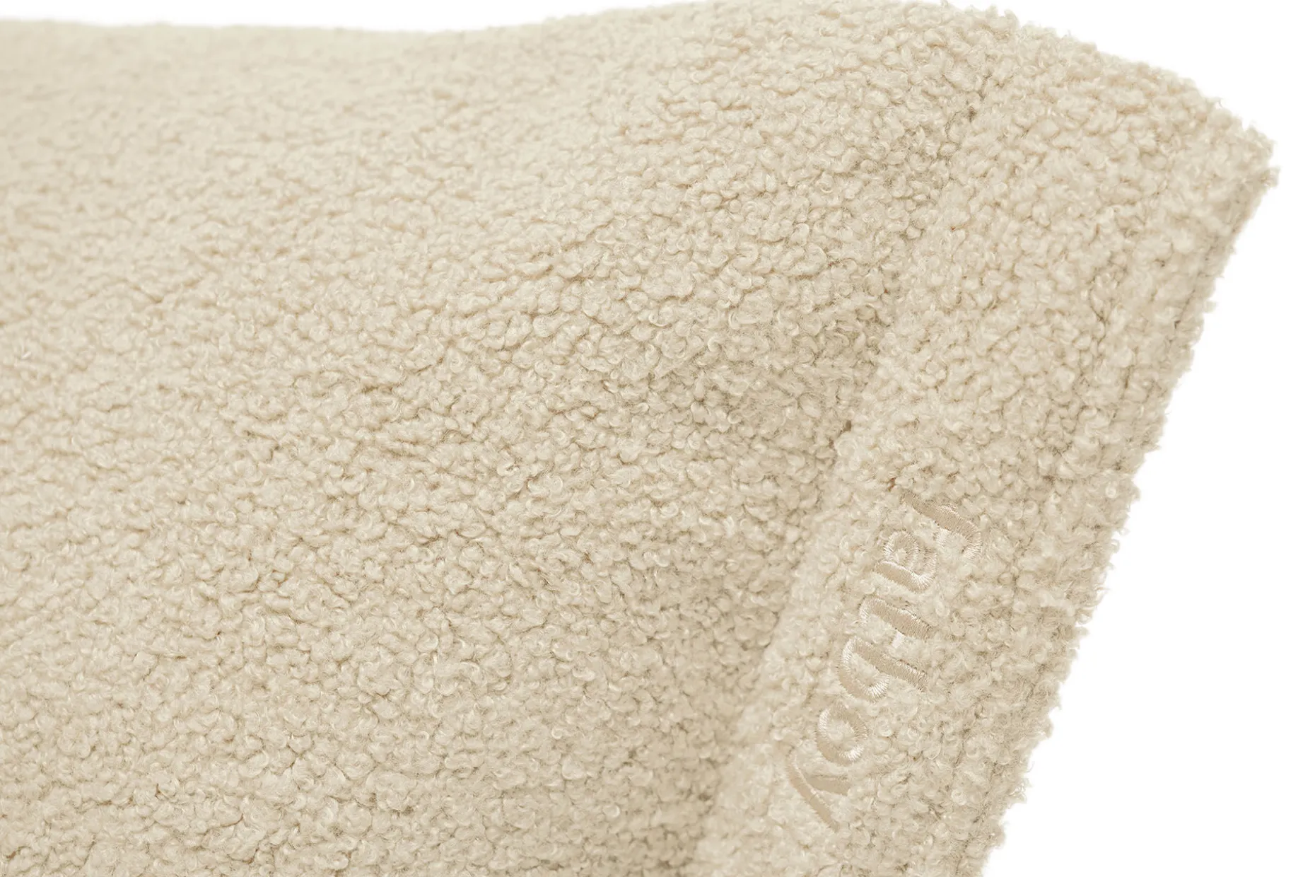 the BonBaron Sherpa Loungestoel, beige, 120x120x75 cm