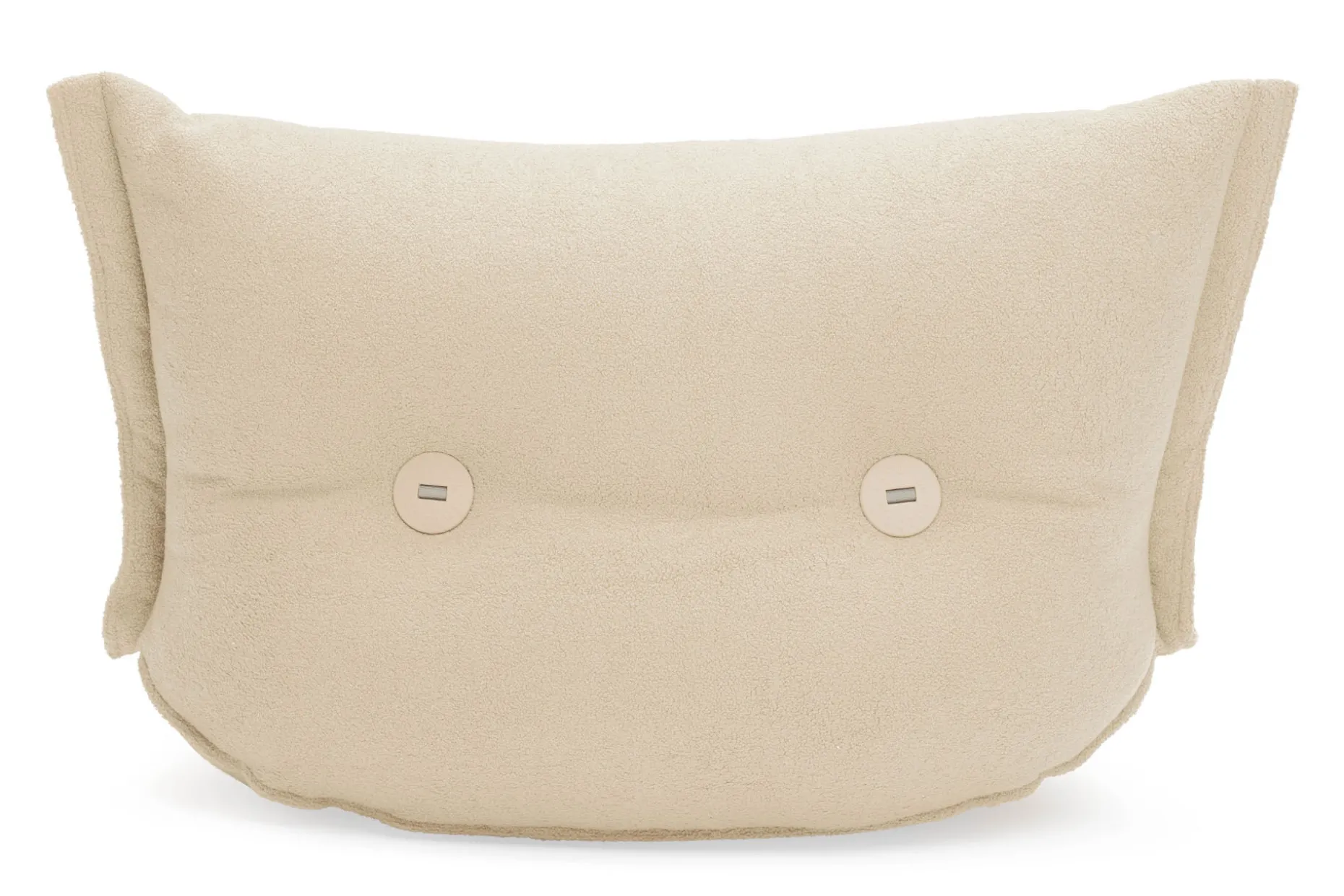 the BonBaron Sherpa Loungestoel, beige, 120x120x75 cm