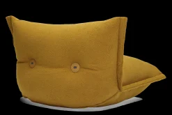 the BonBaron Sherpa Loungestoel, goud, 120x120x75 cm