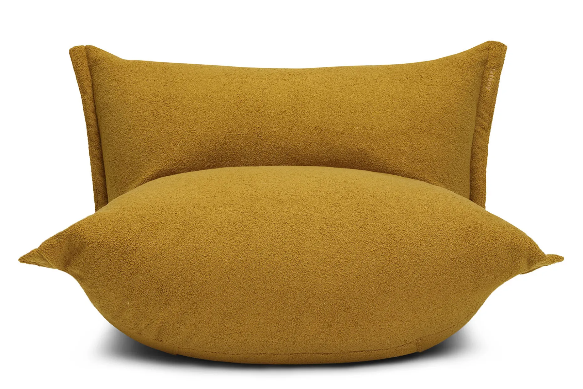 the BonBaron Sherpa Loungestoel, goud, 120x120x75 cm
