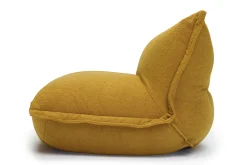 the BonBaron Sherpa Loungestoel, goud, 120x120x75 cm