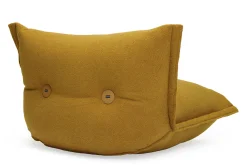 the BonBaron Sherpa Loungestoel, goud, 120x120x75 cm