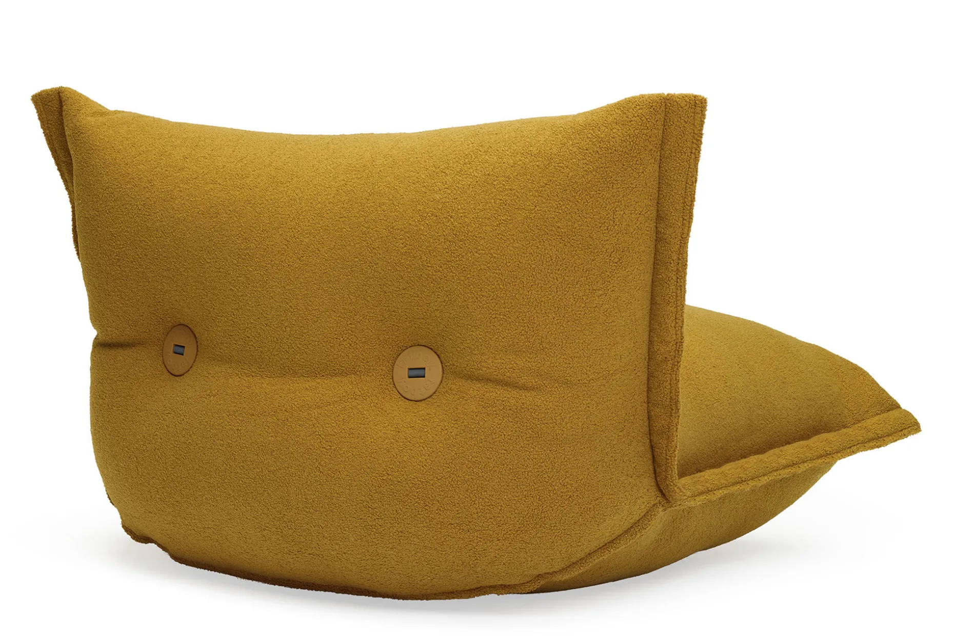the BonBaron Sherpa Loungestoel, goud, 120x120x75 cm
