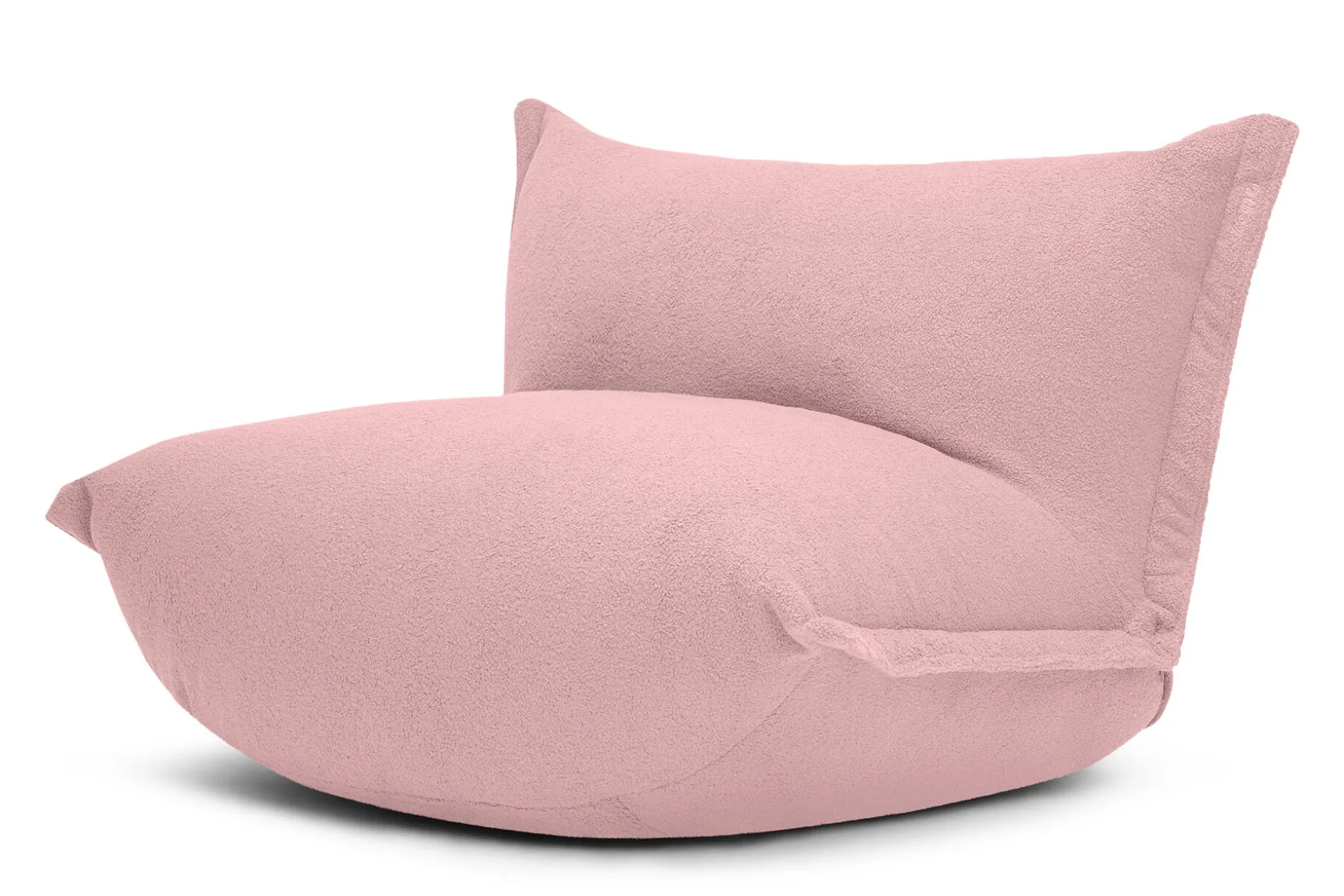 the BonBaron Sherpa Loungestoel, roze, 120x120x75 cm