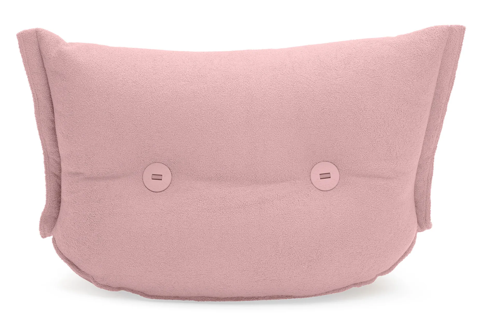the BonBaron Sherpa Loungestoel, roze, 120x120x75 cm