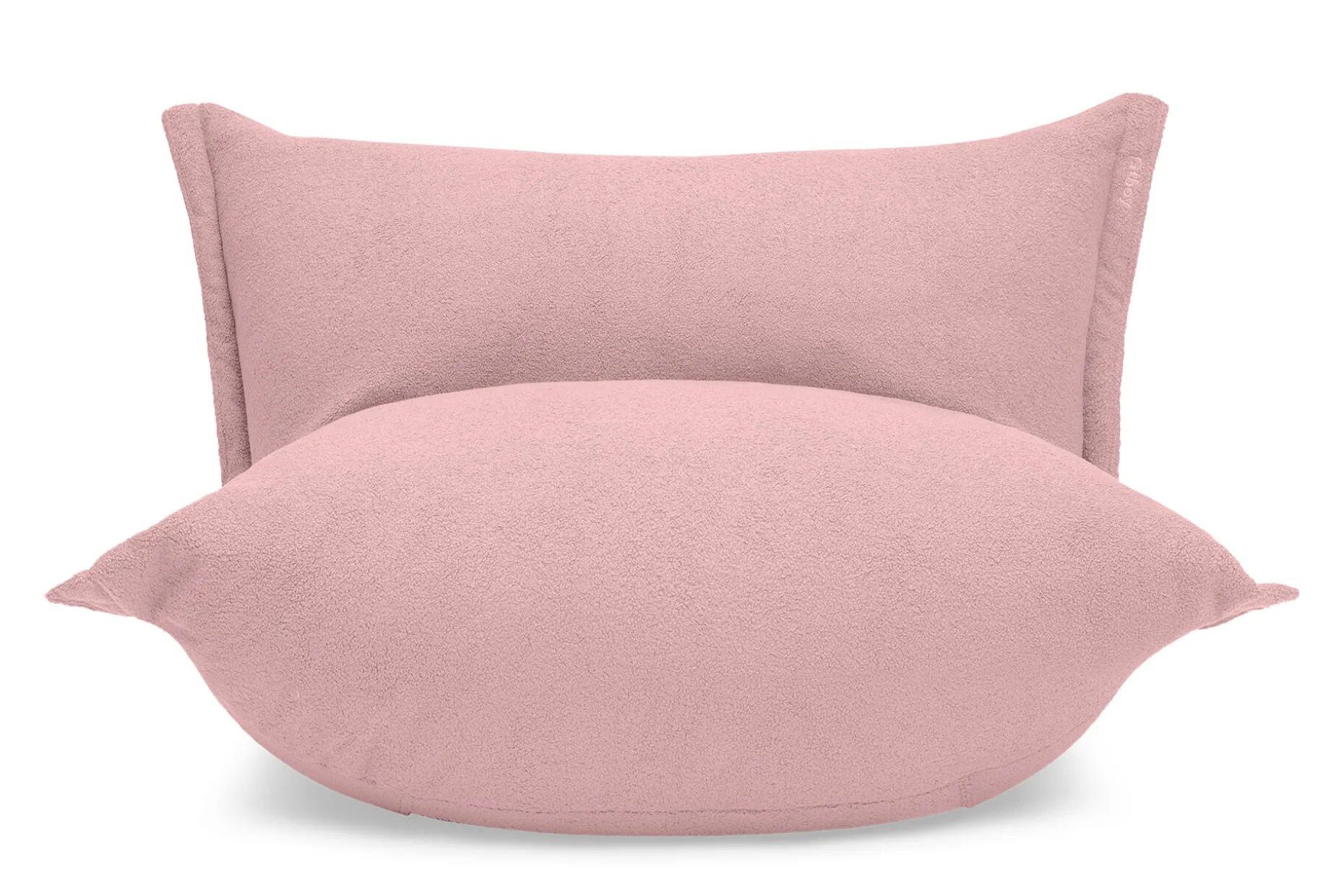 the BonBaron Sherpa Loungestoel, roze, 120x120x75 cm